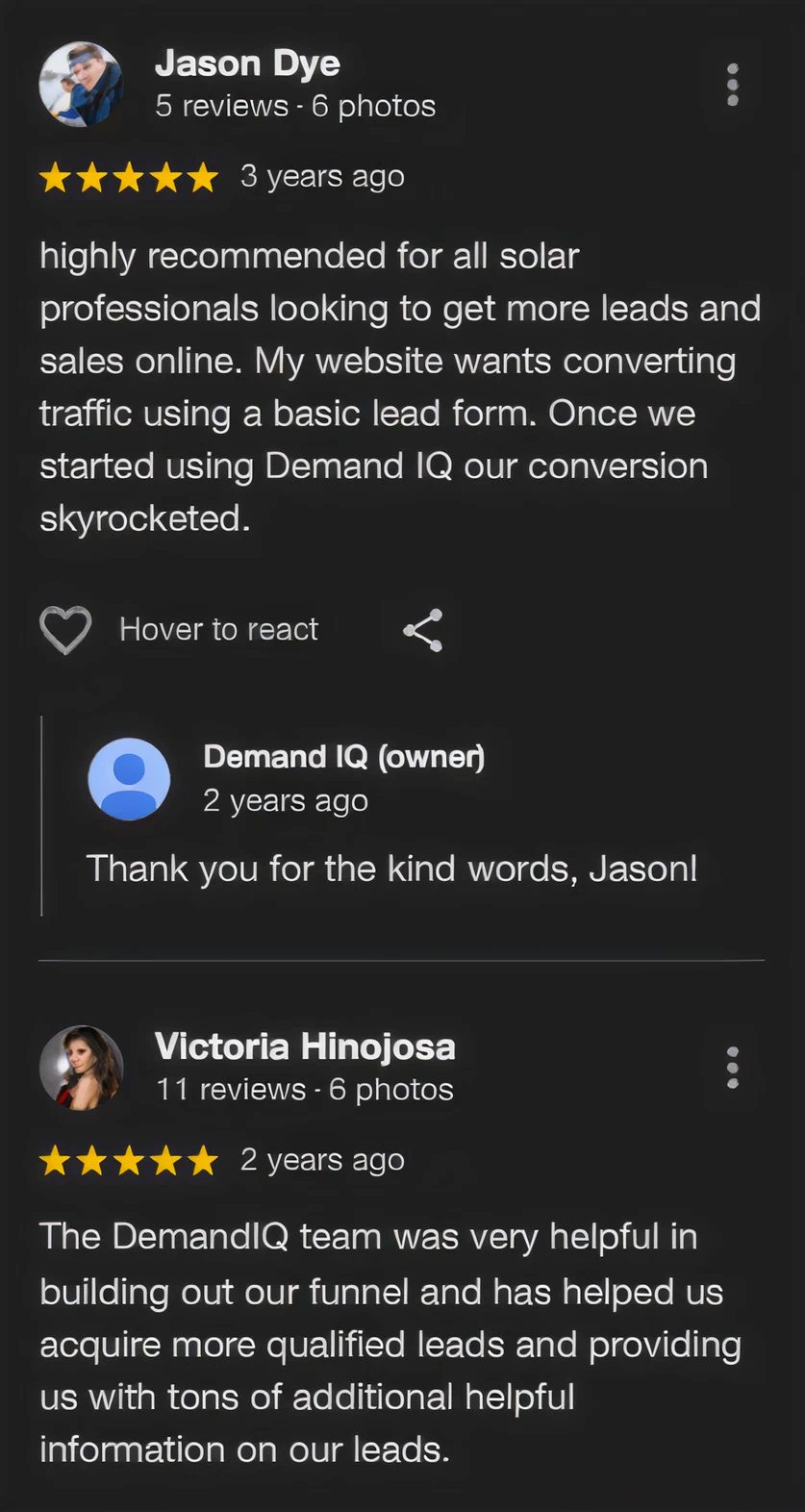 Customer review 30