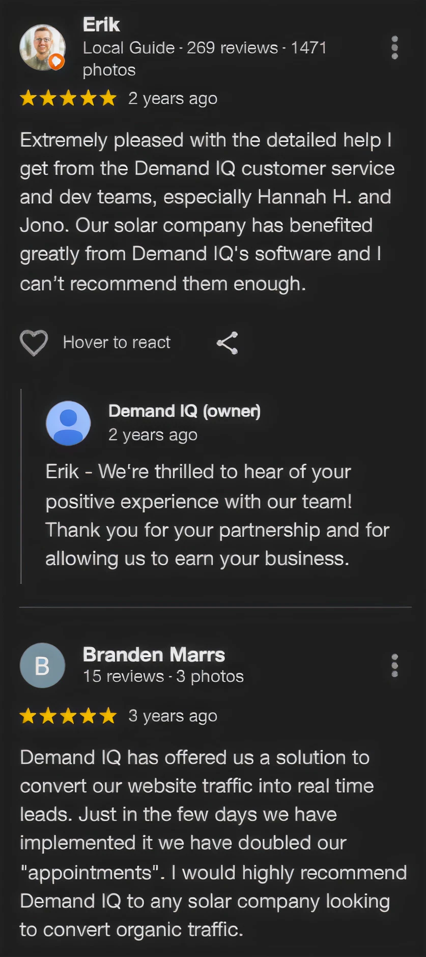 Customer review 40