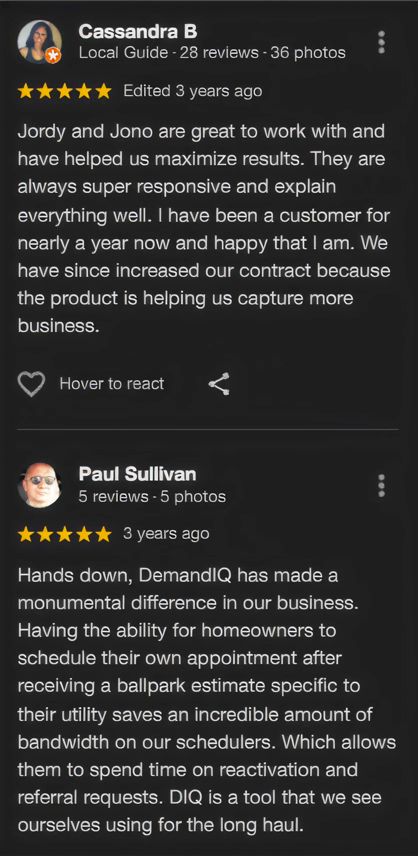Customer review 8