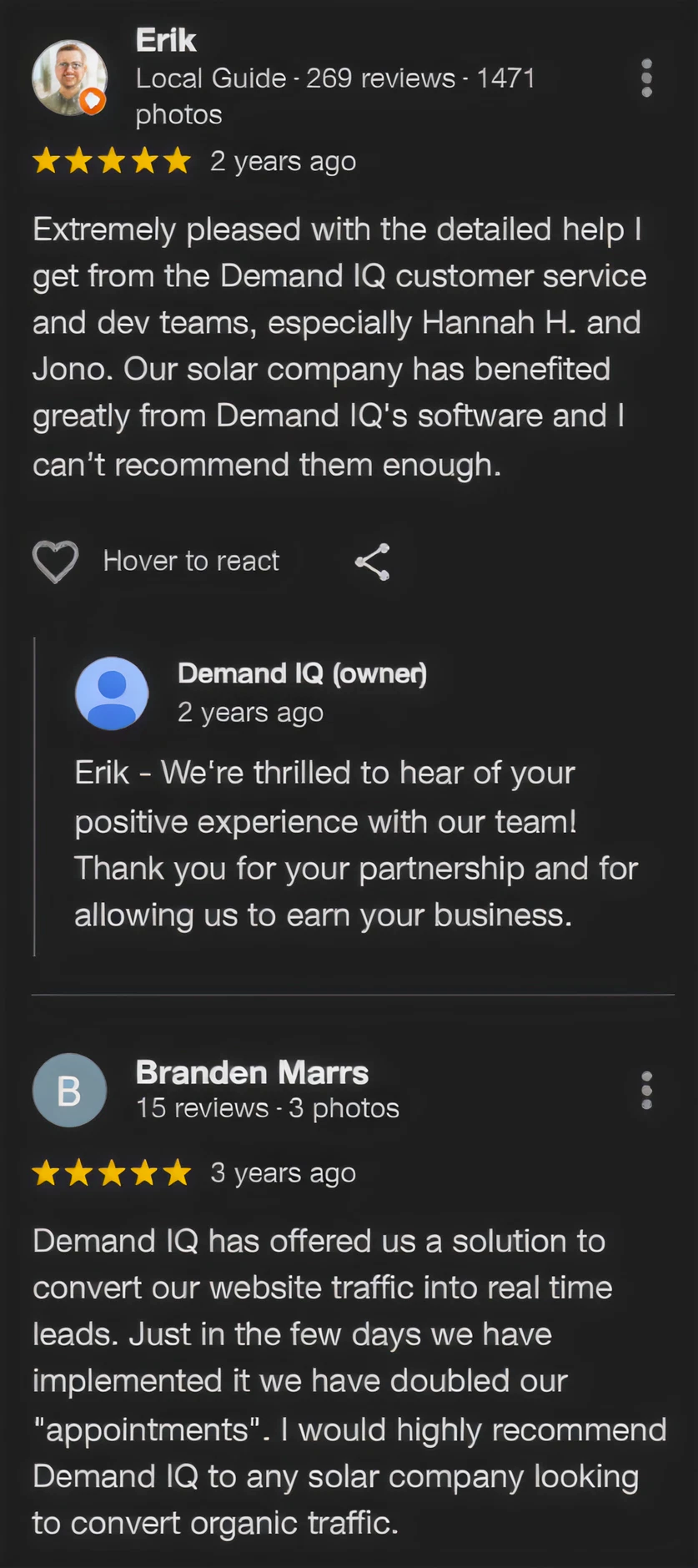 Customer review 34